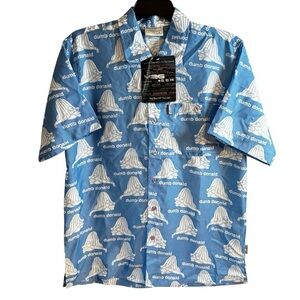 NWT Vintage FUBU Platinum X Fat Albert Dumb Donald All Over Print Shirt Sz M